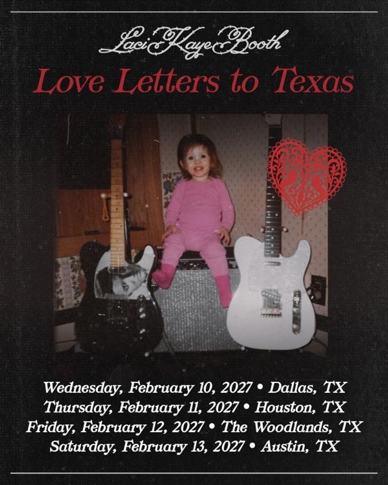 Laci Kaye Booth to Launch LOVE LETTERS TO TEXAS Tour February 2027 Image