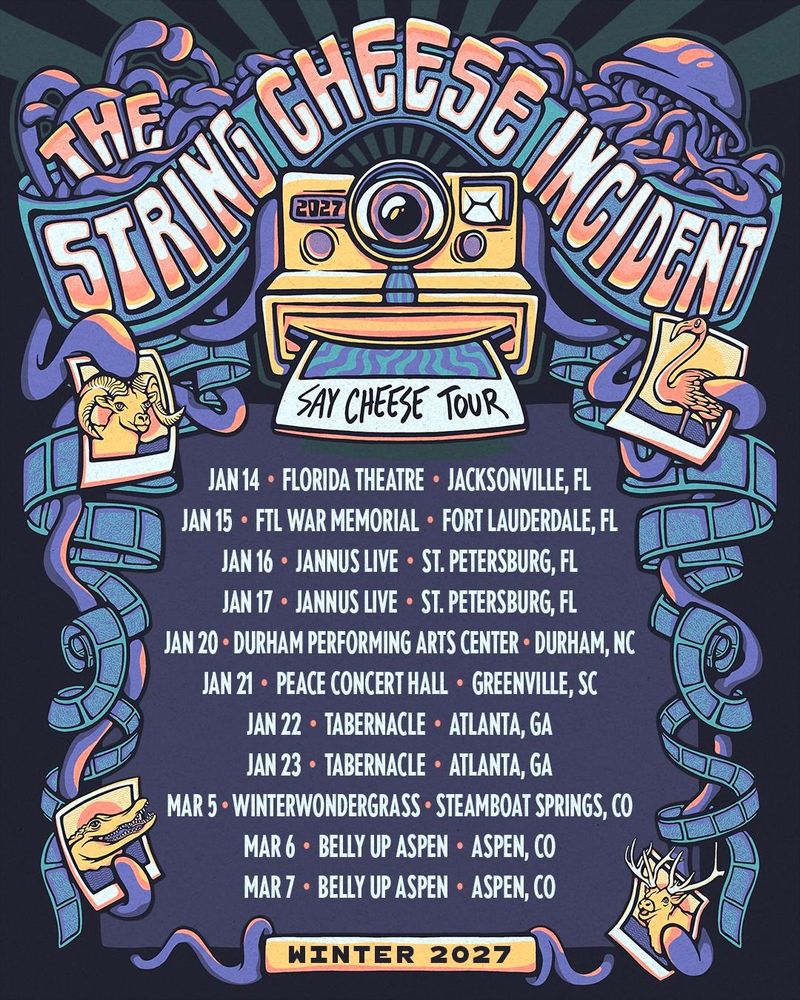 Photos: THE STRING CHEESE INCIDENT Winter 2027 Say Cheese Tour Jan 14–Mar 7 — photo 1 of 6