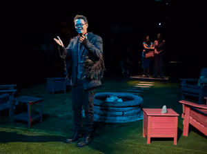 David Darrow with (back, l to r) Sadieh Rifai and Katrina Lenk @ BroadwayWorld David Darrow with (back, l to r) Sadieh Rifai and Katrina Lenk Photo