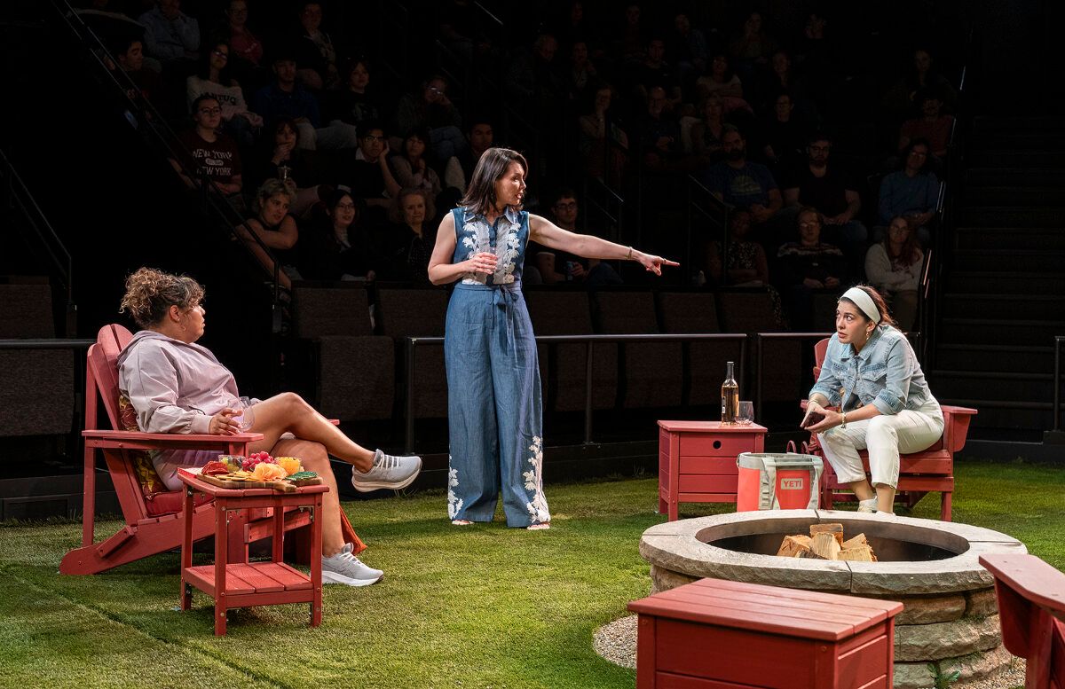 Wendy Mateo, Katrina Lenk and Sadieh Rifai at Photos: Katrina Lenk and More in ADIRONDACK CHAIR CIRCLE at Steppenwolf Theatre