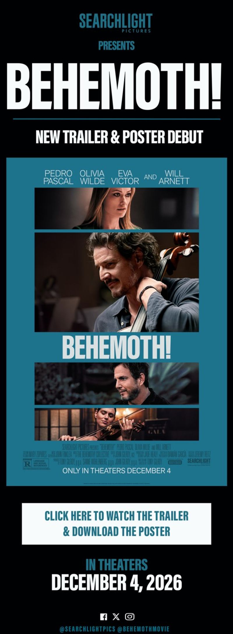 BEHEMOTH Trailer and Poster Debut from Searchlight Pictures Image