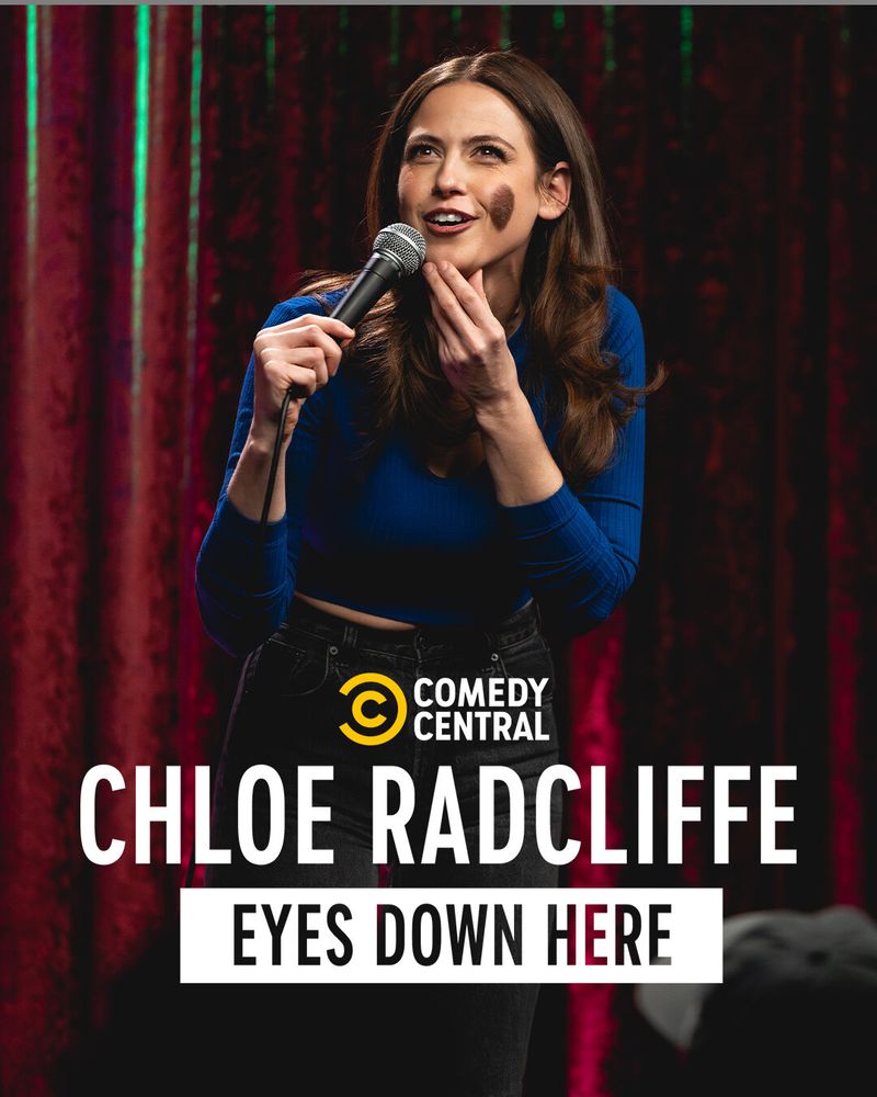 Chloe Radcliffe: Eyes Down Here Now Streaming on Comedy Central Image