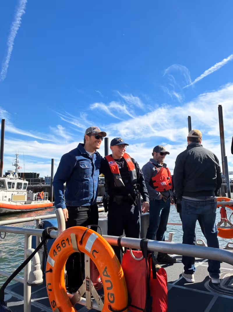 Photos: TERMINAL LIST Cast Visits USO and US Coast Guard in New York — photo 5 of 6