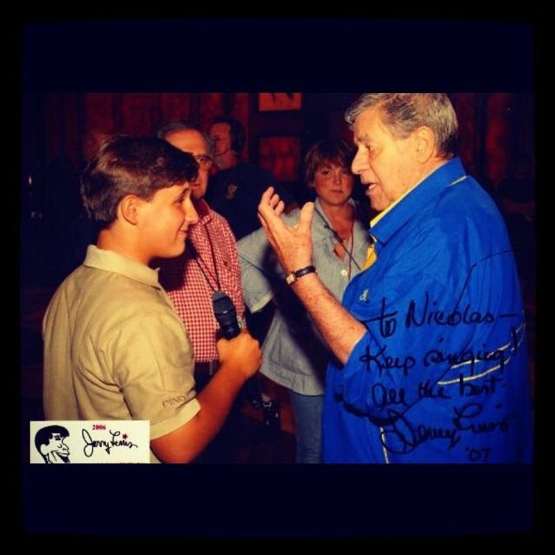 Nicolas King and Jerry Lewis