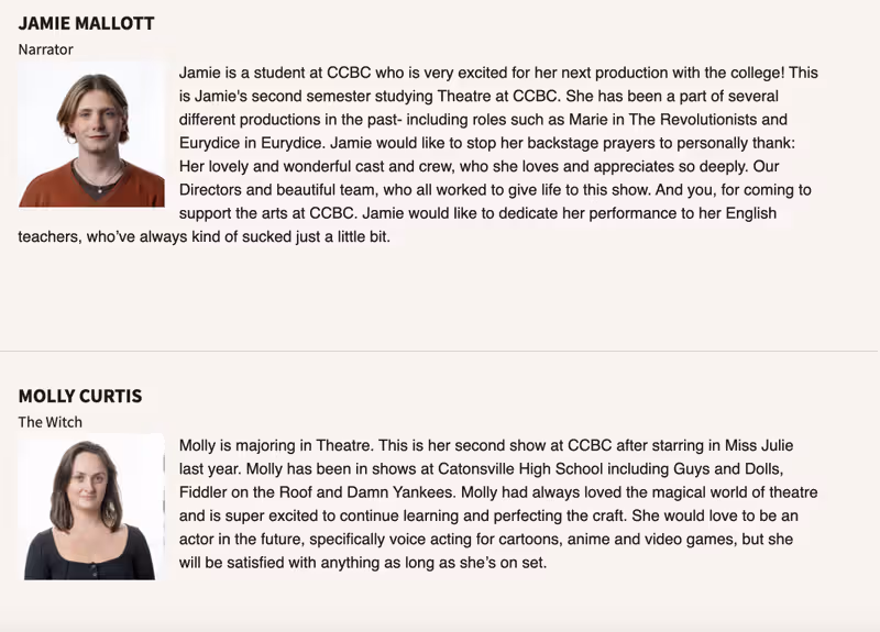 Stage Mag Spotlight: Center for the Arts, Theatre's INTO THE WOODS Image