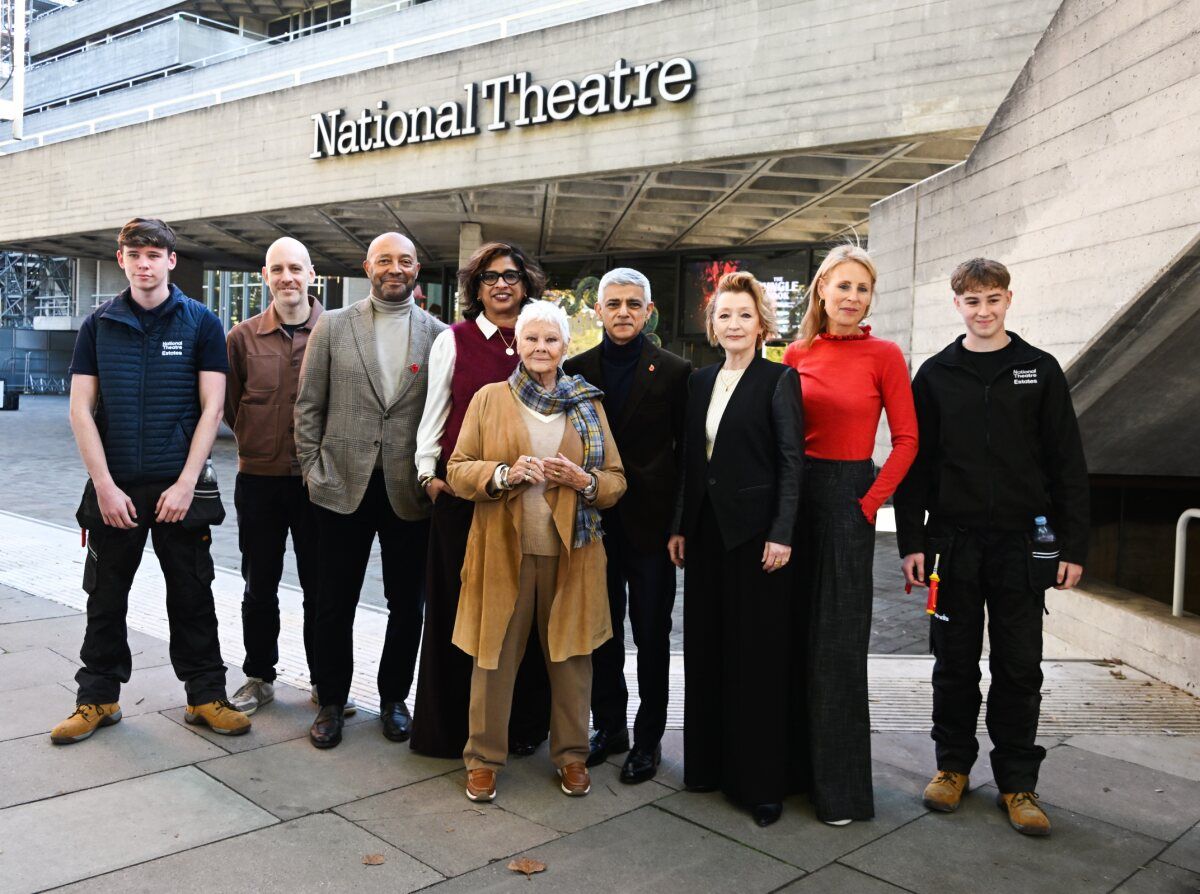 Photos: Judi Dench, Lesley Manville and More Unveil National Theatre Installation — photo 1 of 10