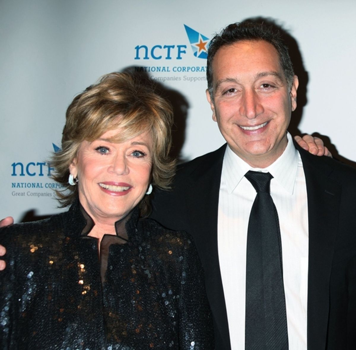 Jane Fonda and Moises Kaufman at 