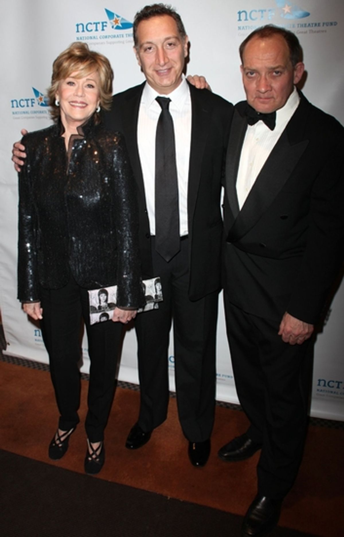 Jane Fonda, Moises Kaufman and Zach Grenier at 