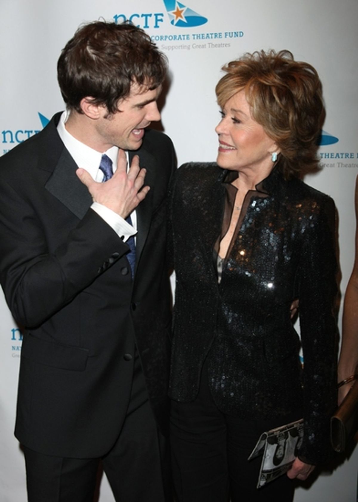 Matt Cavenaugh and Jane Fonda at 