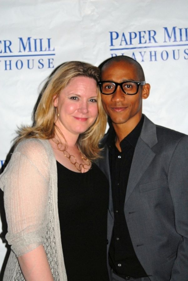 Alison Franck (Casting Director) and Griffin Matthews (Courier) Photo