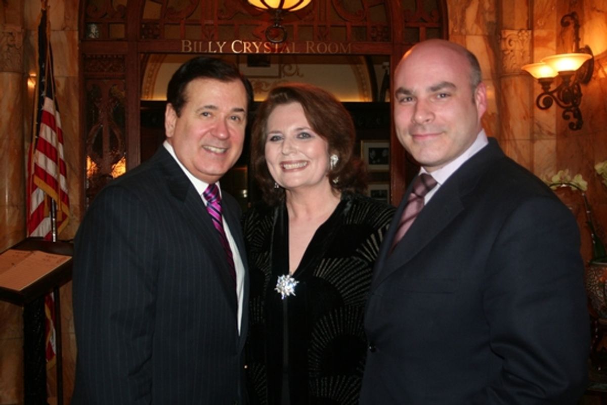 Lee Roy Reams, Randie Levine-Miller and Executive Director Michael Gyure at The Friars Club Honors Lee Roy Reams