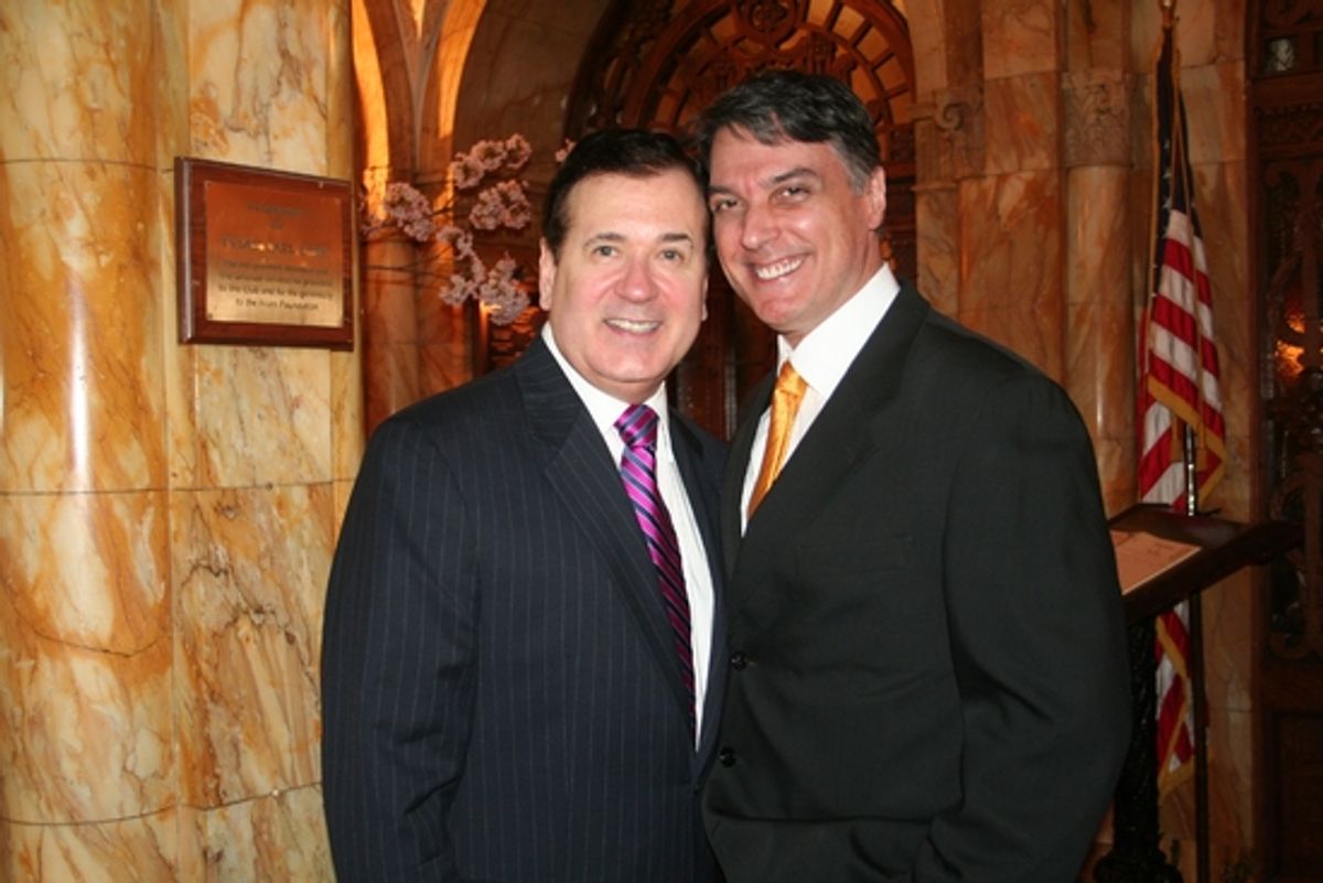 Lee Roy Reams and Robert Cuccioli at The Friars Club Honors Lee Roy Reams