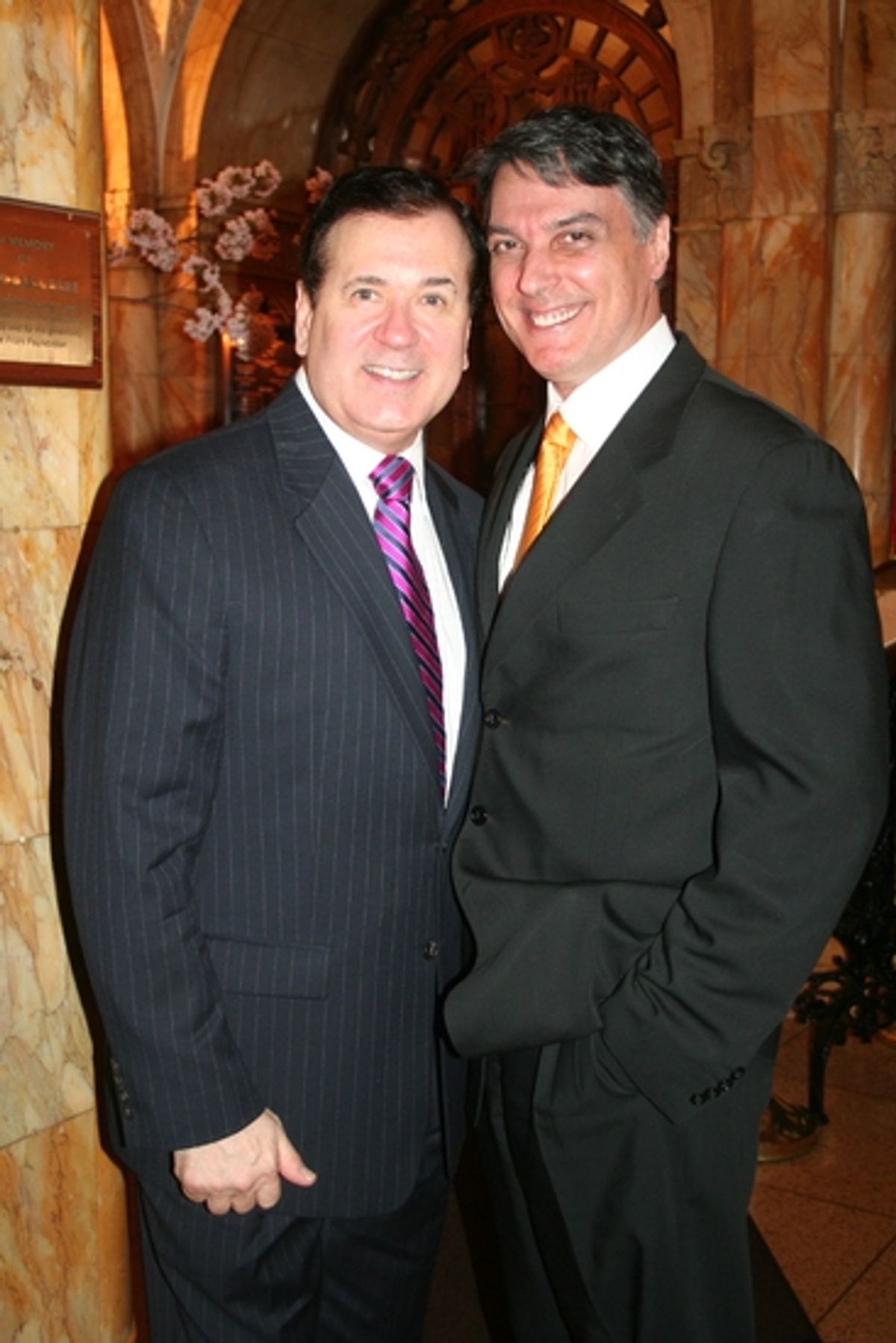 Lee Roy Reams and Robert Cuccioli at The Friars Club Honors Lee Roy Reams