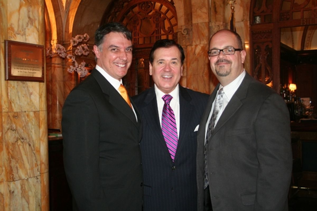 Robert Cuccioli, Lee Roy Reams and Brad Oscar at The Friars Club Honors Lee Roy Reams