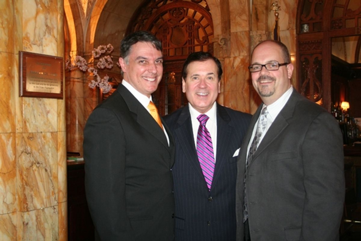 Robert Cuccioli, Lee Roy Reams and Brad Oscar at The Friars Club Honors Lee Roy Reams