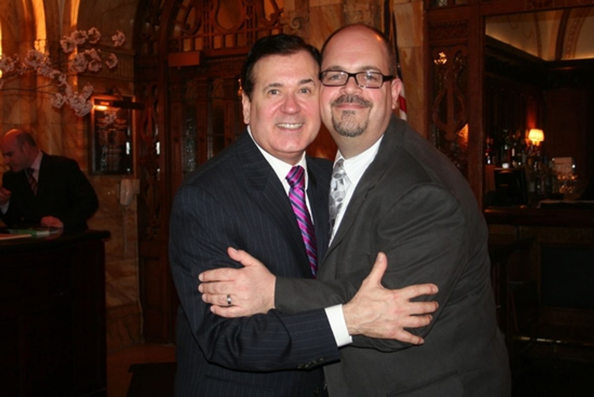 Lee Roy Reams and Brad Oscar at The Friars Club Honors Lee Roy Reams