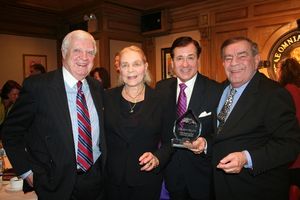 Bob Donahoe, Lauren Bacall, Lee Roy Reams and Freddie Roman Photo