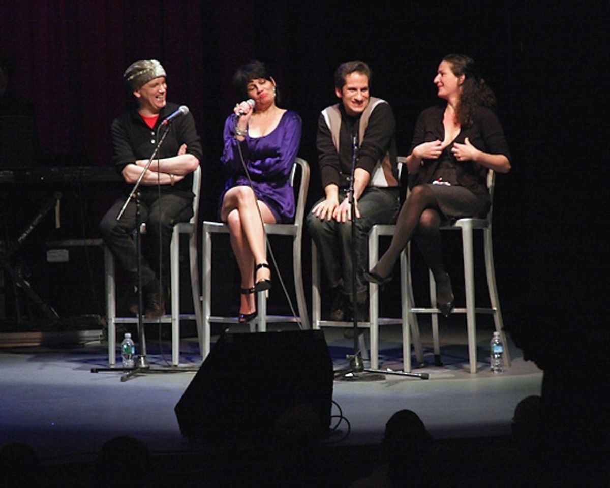 Charles Busch, Beth Leavel, Seth Rudetsky and Ana Gasteyer at 