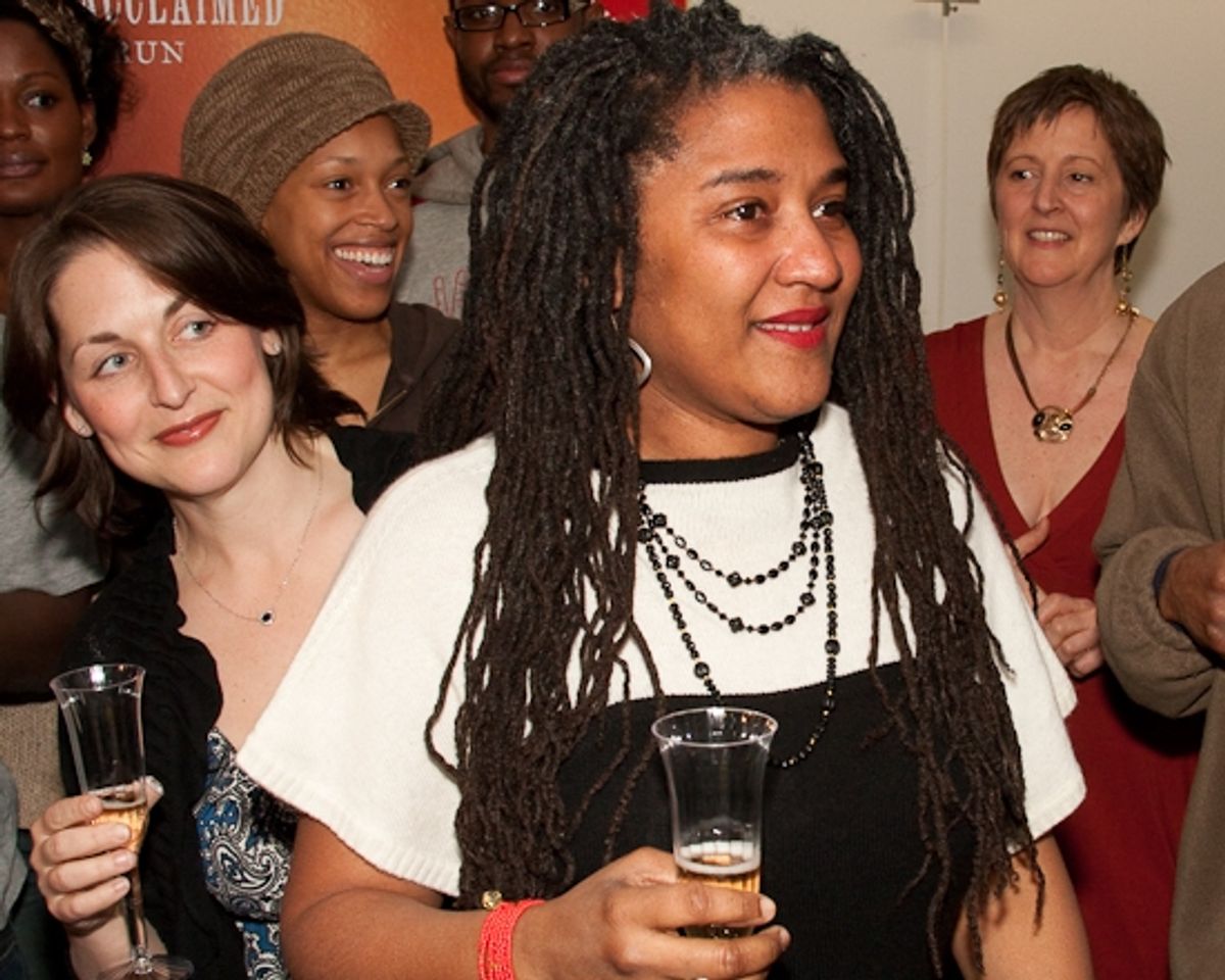Mandy Greenfield, Cherise Booth, Lynn Nottage, and Katherine Harber at 