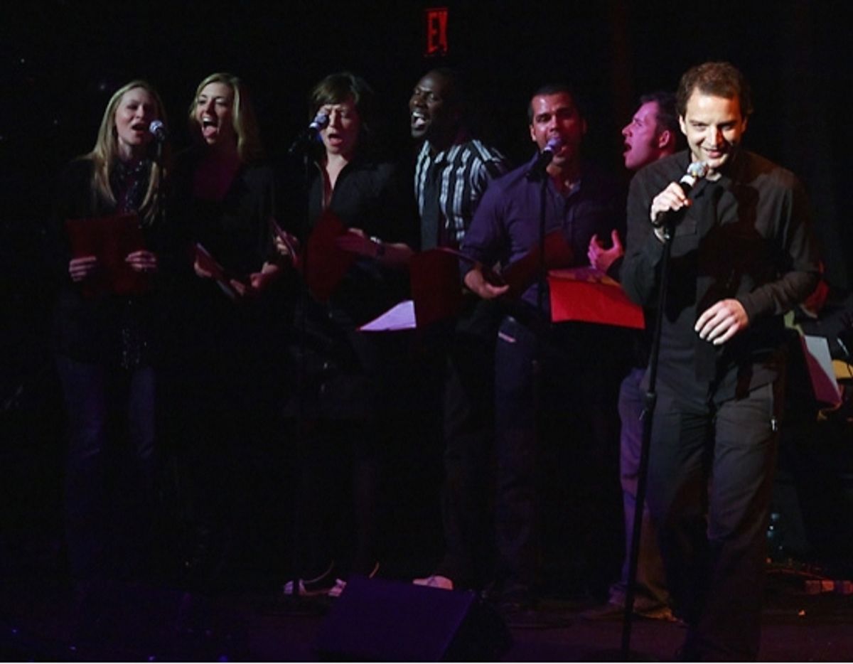 Euan Morton and ensemble at NYMF's 'BEST of the FEST' Concert
