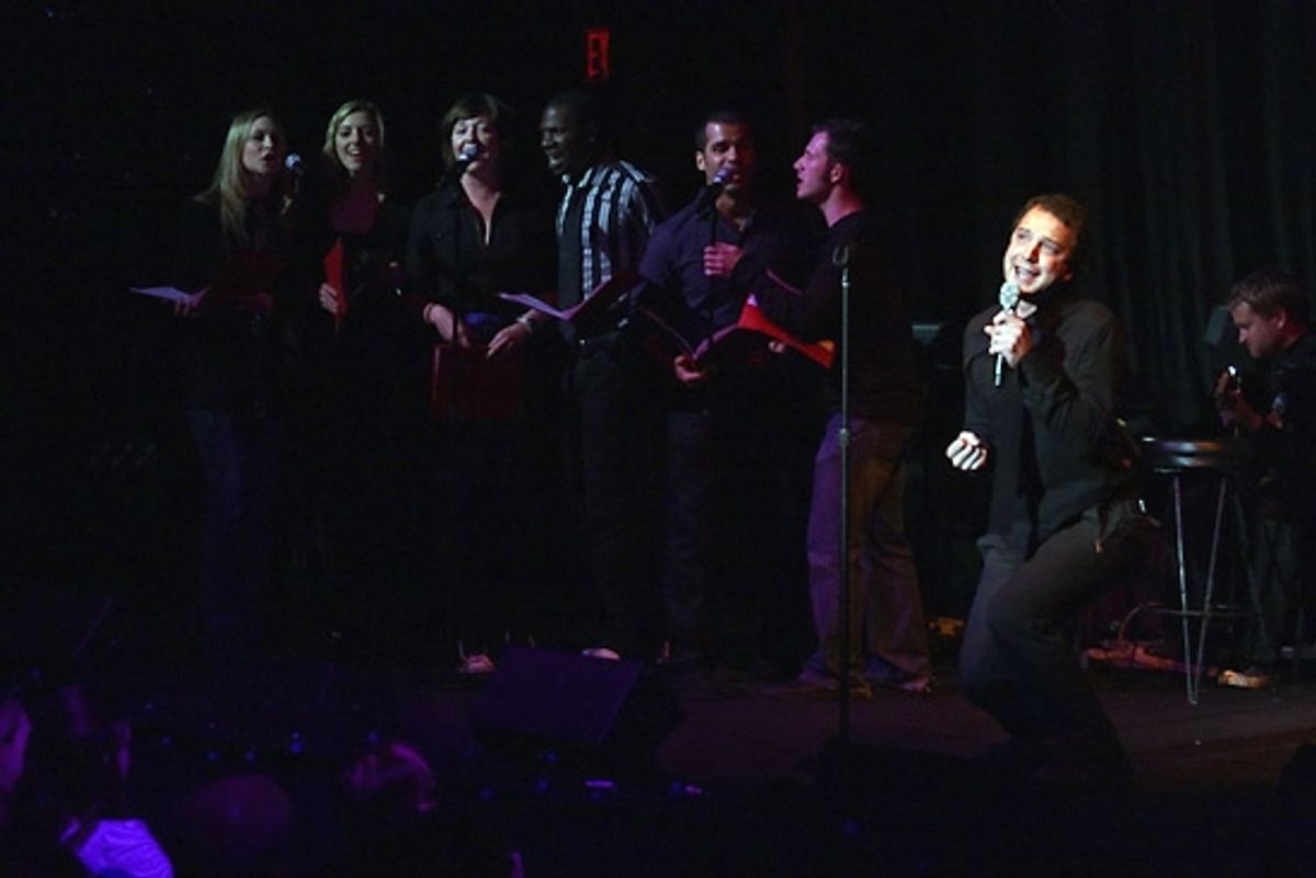 Euan Morton and ensemble at NYMF's 'BEST of the FEST' Concert