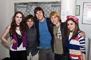 Elizabeth Egan Gillies, Aaron Simon Gross, Jake Wilson, Eric Nelson and Ariana Grande @ BroadwayWorld Elizabeth Egan Gillies, Aaron Simon Gross, Jake Wilson, Eric Nelson and Ariana Grande Photo