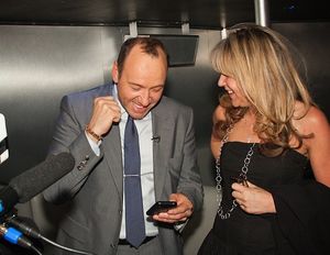 A very pleased Kevin Spacey and Sonia Friedman Photo