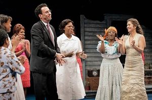 Tony Kushner (book and lyrics), Greta Oglesby (Caroline Thibodeaux), Jamecia Bennett  Photo
