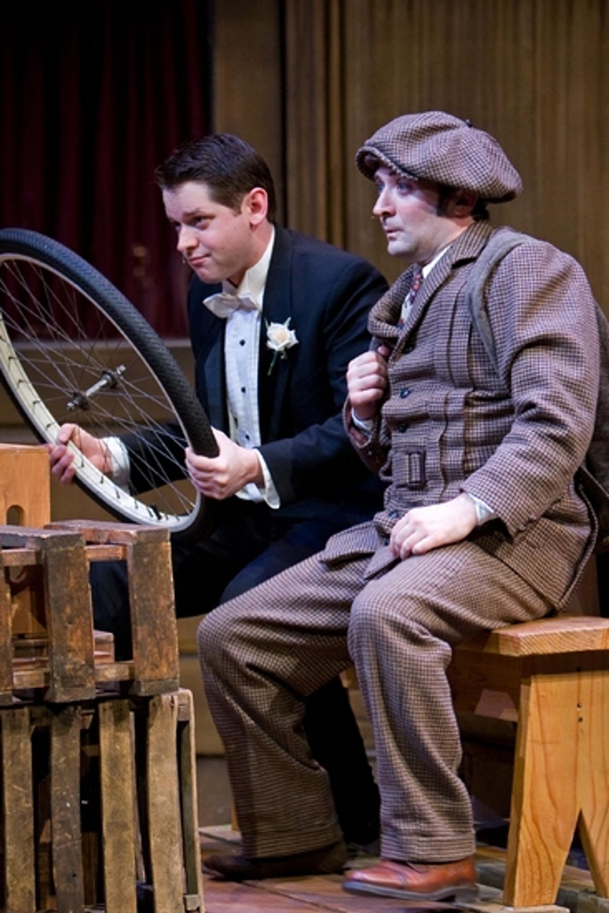 Joey Bybee (Bertie Wooster) and  Jamie Kolacki (Bingo Little) at 