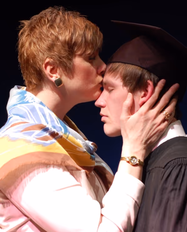 Missy Koonce (Claire) and KC Comeaux (Peter) Photo