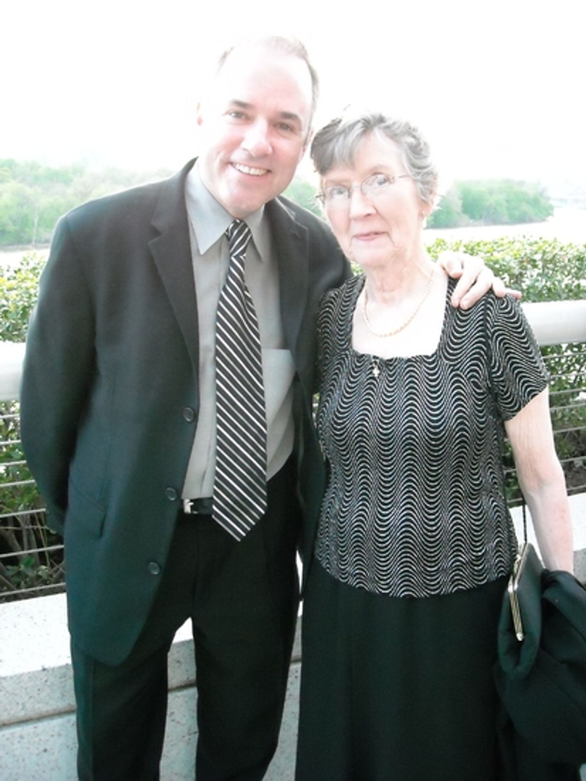 Stephen Flaherty with his mother at 