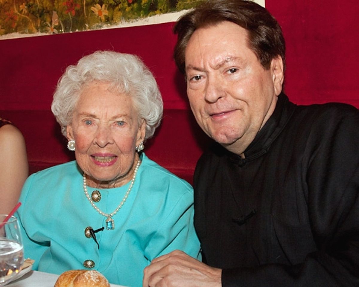 Doris Eaton-Travis and Jean Claude Baker at Doris Eaton Travis Celebrates at Chez Josephine