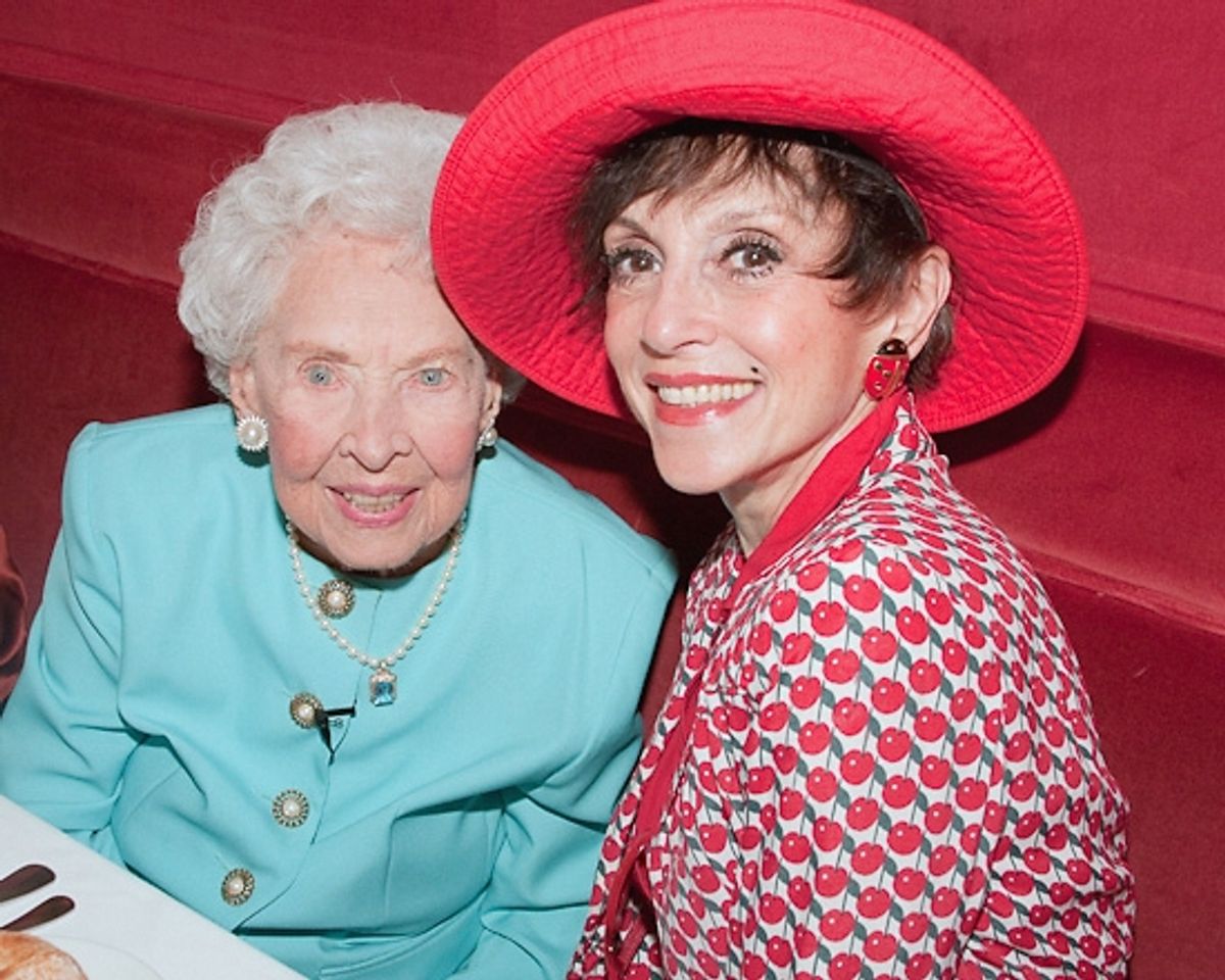 Doris Eaton Travis and Liliane Montevecchi at Doris Eaton Travis Celebrates at Chez Josephine