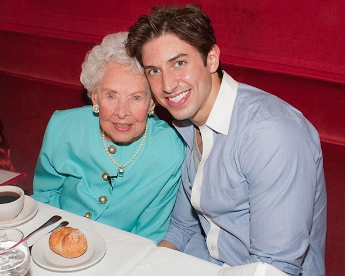 Doris Eaton-Travis and Nick Adams at Doris Eaton Travis Celebrates at Chez Josephine