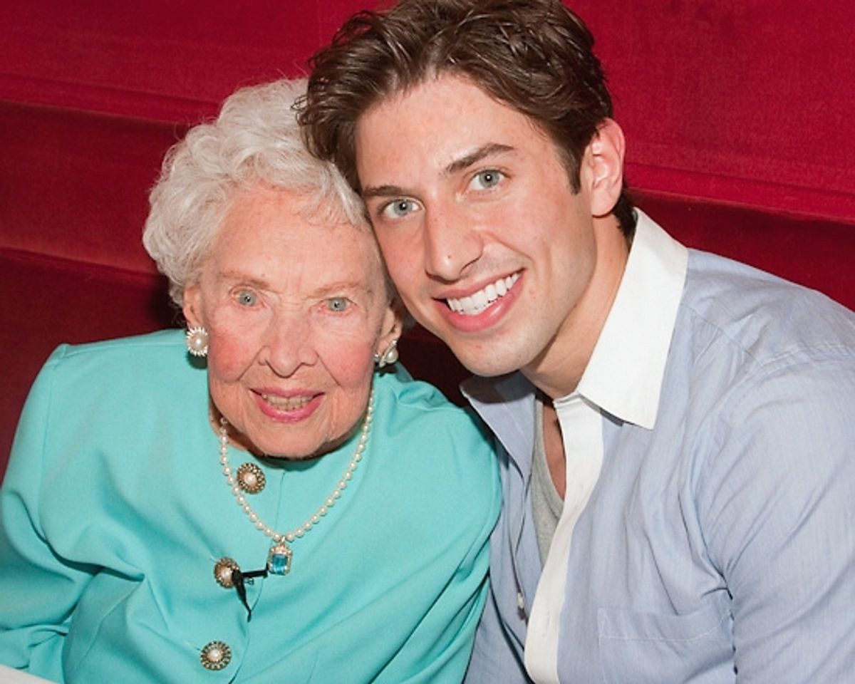 Doris Eaton-Travis and Nick Adams at Doris Eaton Travis Celebrates at Chez Josephine