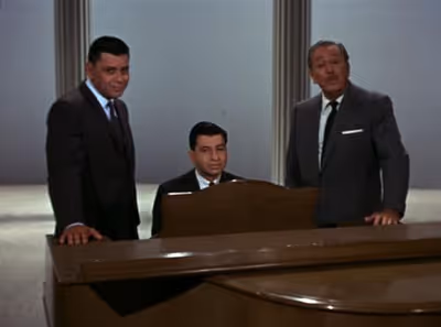 The Sherman Brothers with Walt Disney Photo