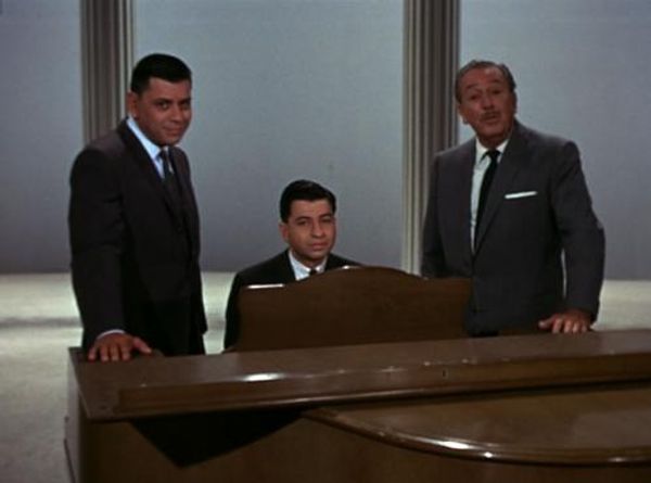 The Sherman Brothers with Walt Disney Photo