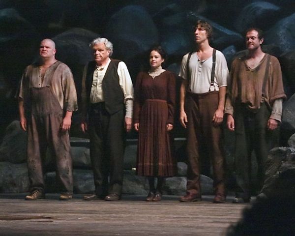 Daniel Stewart Sherman, Brian Dennehy, Carla Gugino, Pablo Schreiber, and Boris McGiv Photo