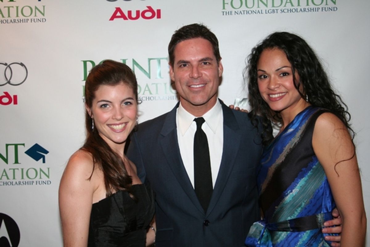 Josefina Scaglione, Jorge Valencia and Karen Olivo at 2009 Point Foundation Honors