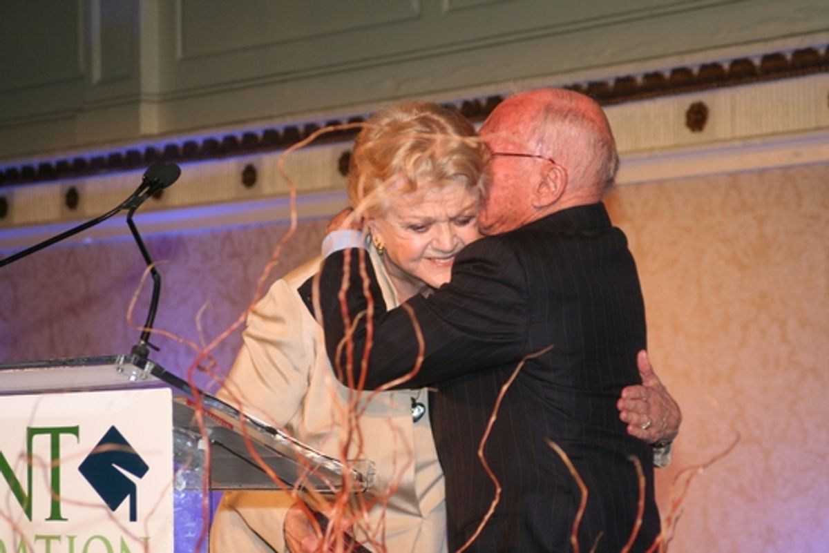Angela Lansbury and Arthur Laurents at 2009 Point Foundation Honors