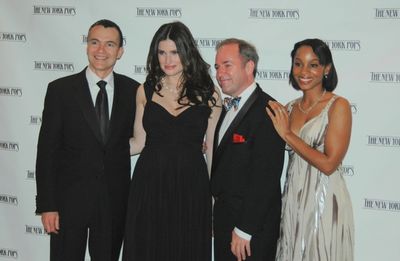 William Schermerhorn, Idina Menzel, Stephen Flaherty and Anika Noni Rose Photo