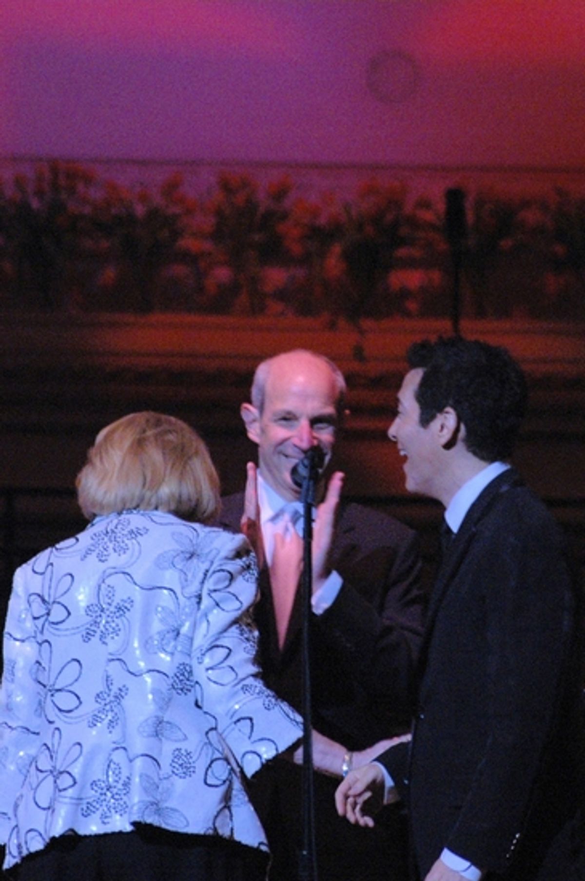 Liz Smith introducing tonights honoree's Jonathan Tisch and Michael Feinstein and introduces a special guest at 