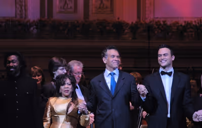 Nick Ashford, Valerie Simpson, Brian Stoked Mitchell and Cheyenne Jackson Photo