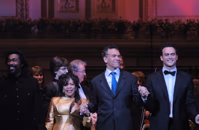 Nick Ashford, Valerie Simpson, Brian Stoked Mitchell and Cheyenne Jackson Photo