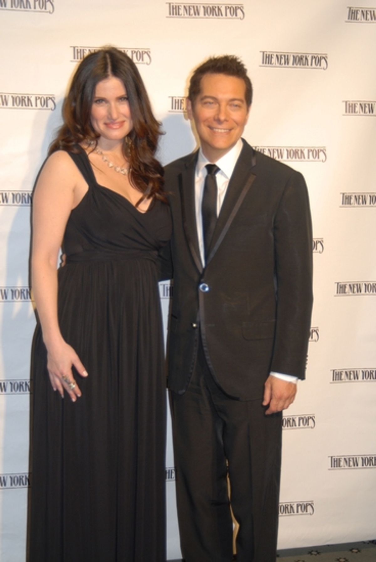 Idina Menzel and Michael Feinstein at NY POPS Honors 'Feinstein's at Loews Regency' at Carnegie Hall