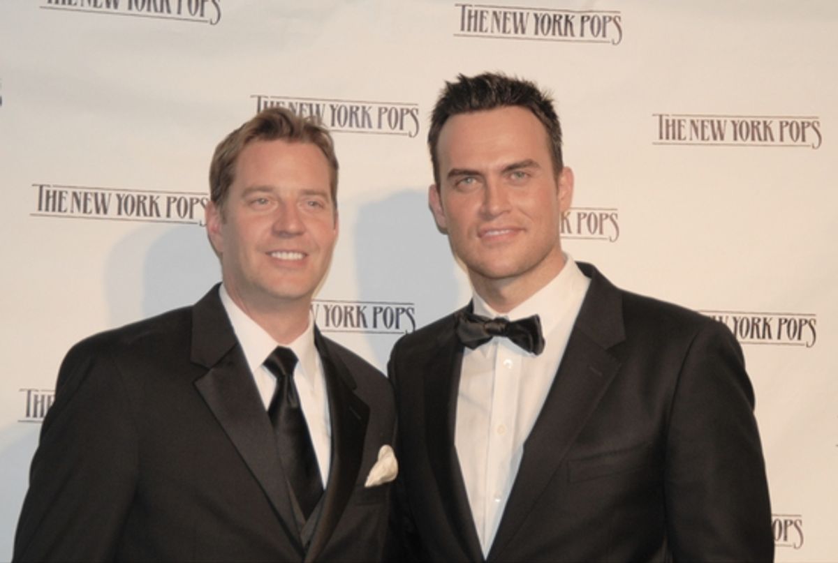Steven Reineke and Cheyenne Jackson at 