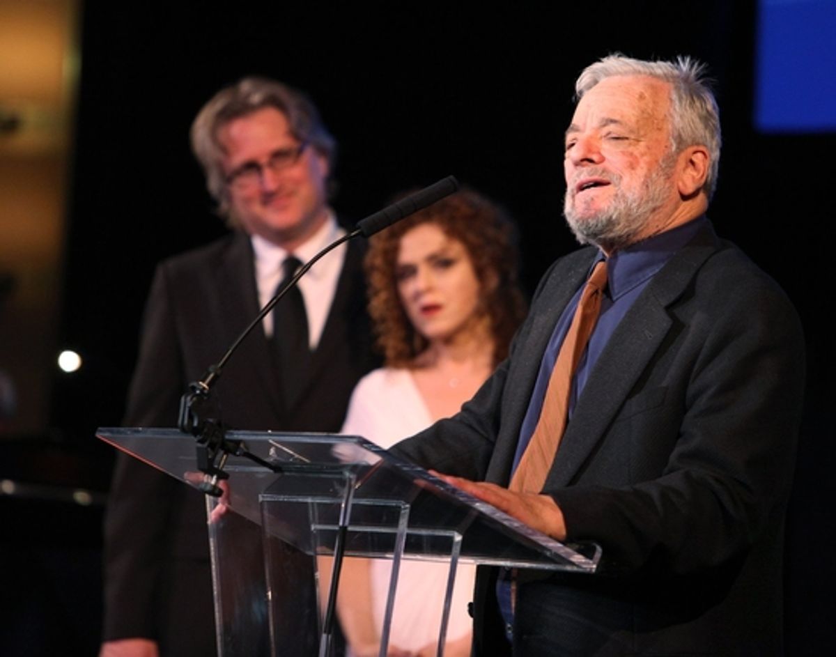 Eric Schaeffer, Bernadette Peters and Stephen Sondheim at 