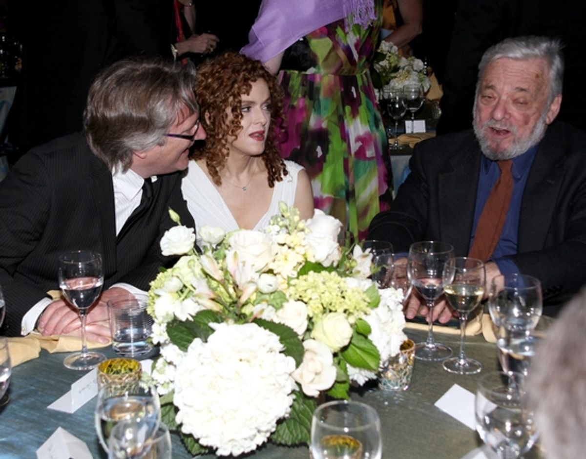 Eric Schaeffer, Bernadette Peters and Stephen Sondheim at 