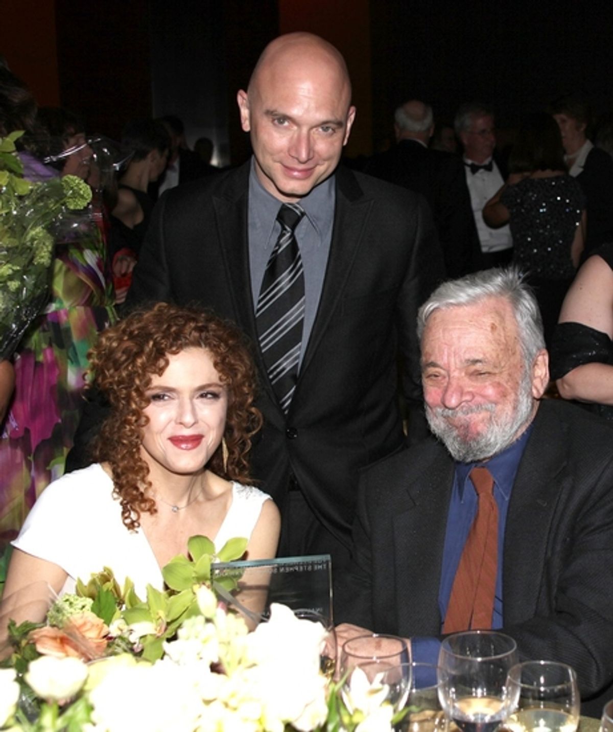 Bernadette Peters, Michael Cerveris and Stephen Sondheim, BRAVO Stephen! at 