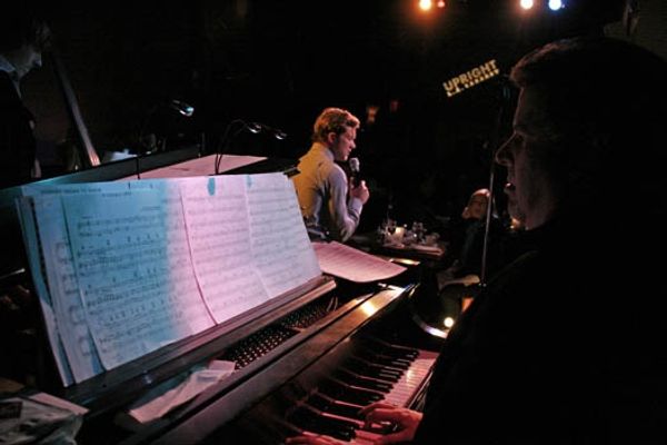 Tim Draxl and Michael Orland at Upright Cabaret Photo